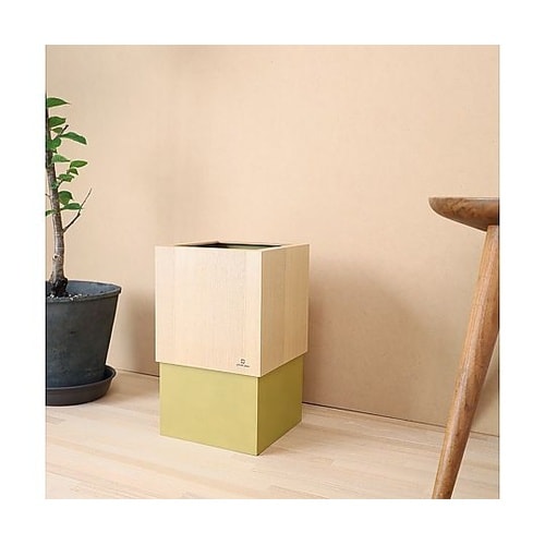 ゴミ箱 木製 10L W CUBE セン