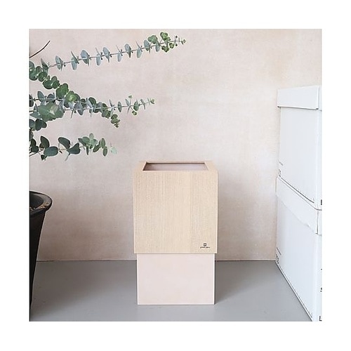 ゴミ箱 木製 10L W CUBE セン