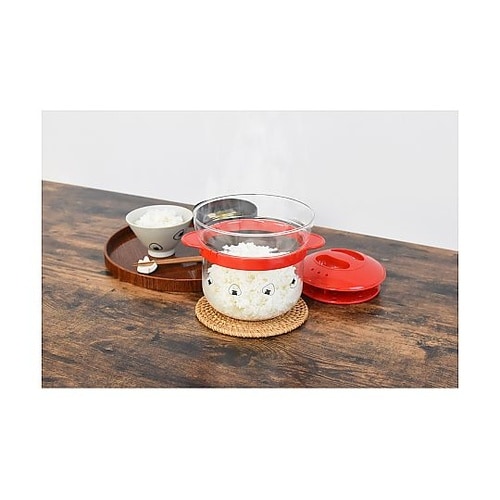 電子レンジ用炊飯器 1ー2合 ぎゅっとお