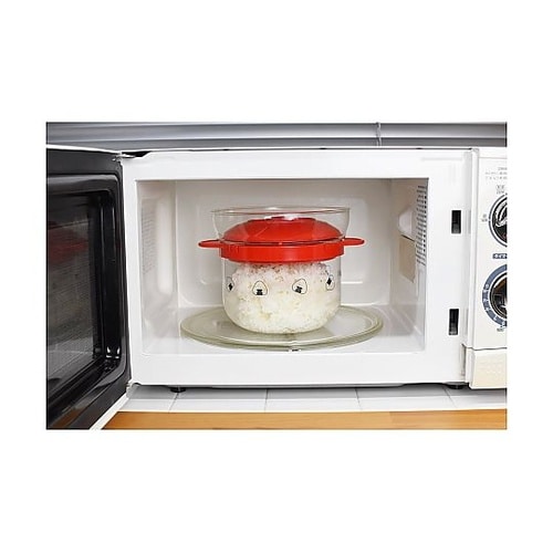 電子レンジ用炊飯器 1ー2合 ぎゅっとお