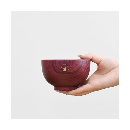 茶碗 ぎゅっとおにぎりさん 木製 汁椀