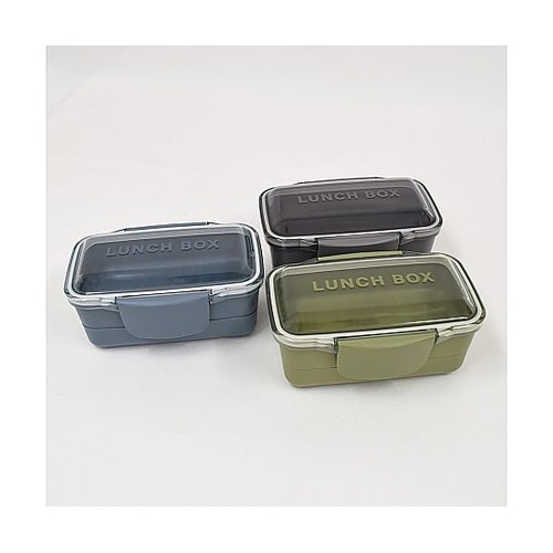 弁当箱 850mL 2段 モノクローム