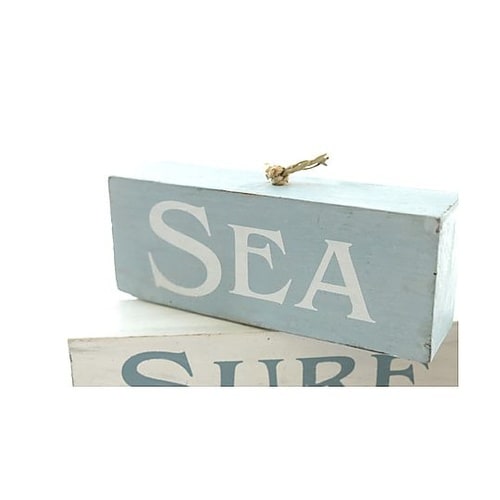 オブジェ ウッドブロック 木製 ブルー