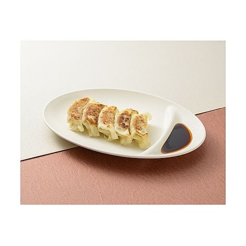 餃子皿 石目塗 白 M18178−4