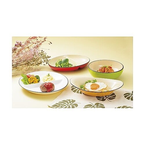 ランチプレート 仕切付オーバルプレート