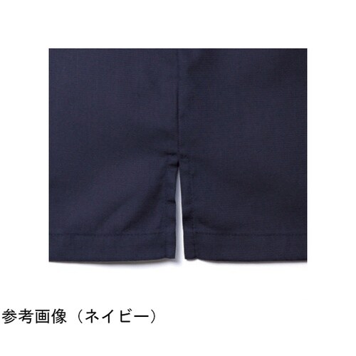 ユニセックス開襟和シャツ チャコールグレ