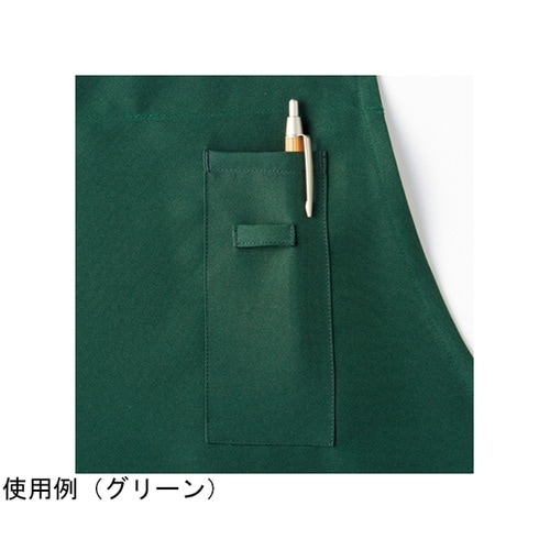 H型胸当てエプロン ピンクベージュ M