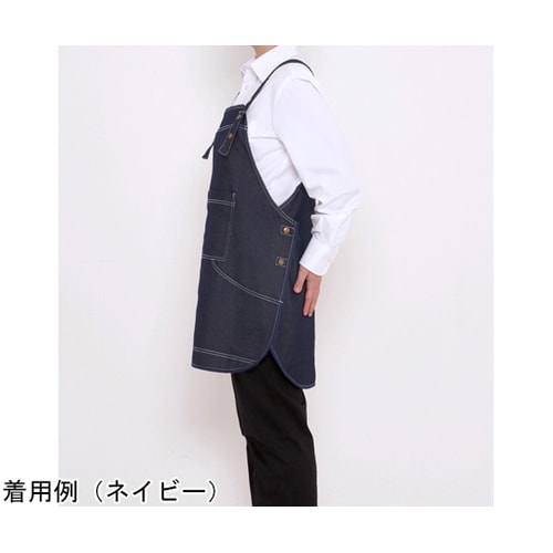 ビブスエプロン オレンジ フリー FK7