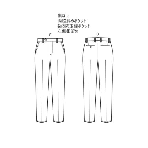 メンズパンツ ネイビー W82 FP60