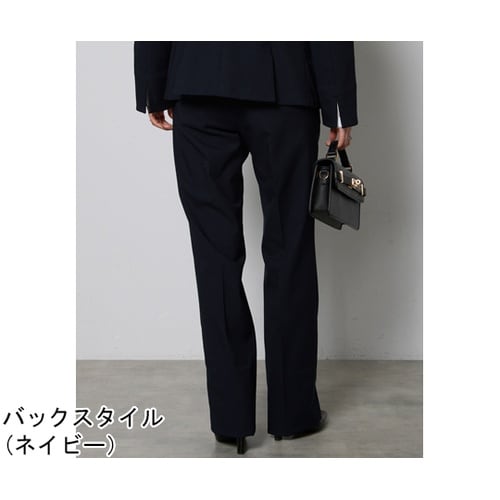 レディスストレートパンツ ネイビー 9号
