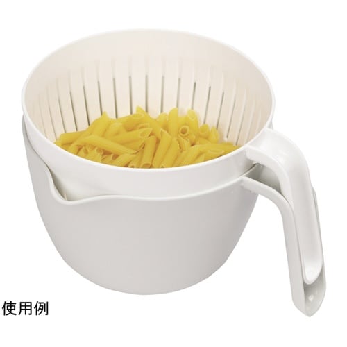 レンジで使える持ち手付ザルボウル GR