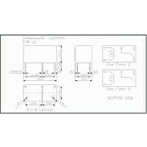 プリント基板用リレー(コイル電圧12VD
