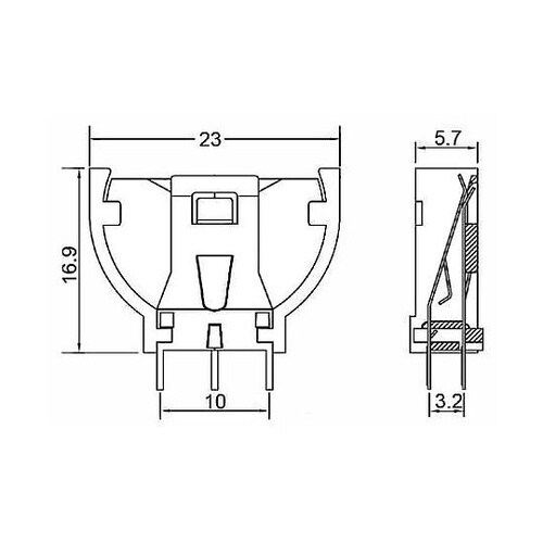 ボタン電池基板取付用ホルダー CH261