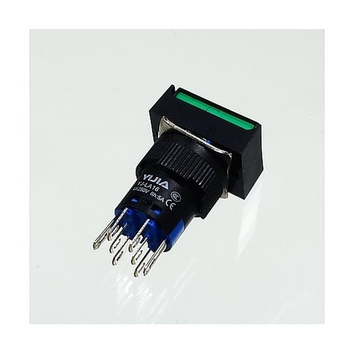 φ16LED照光式押しボタンスイッチ(緑