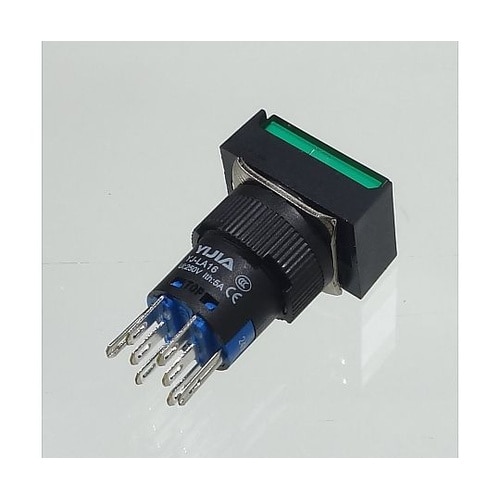 φ16LED照光式押しボタンスイッチ(緑