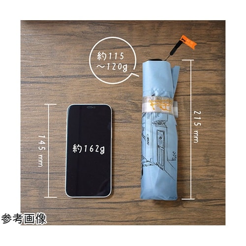 MKN 折りたたみ傘 チェック切継ぎと猫