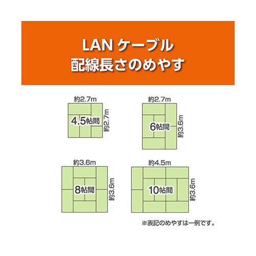 CAT6A LANケーブル 5m ブラッ