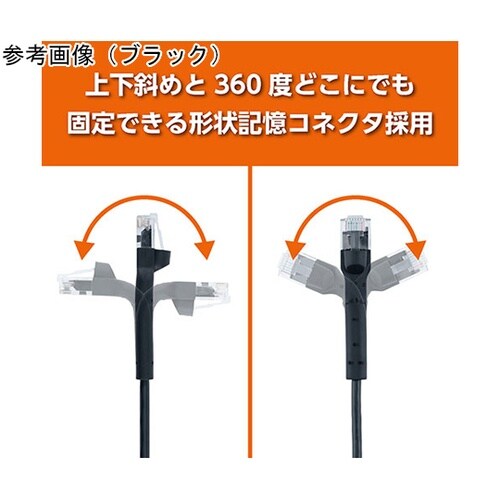 CAT6A LANケーブル 10m ホワ