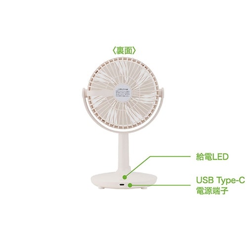 卓上用USB扇風機 アイボリー USF−