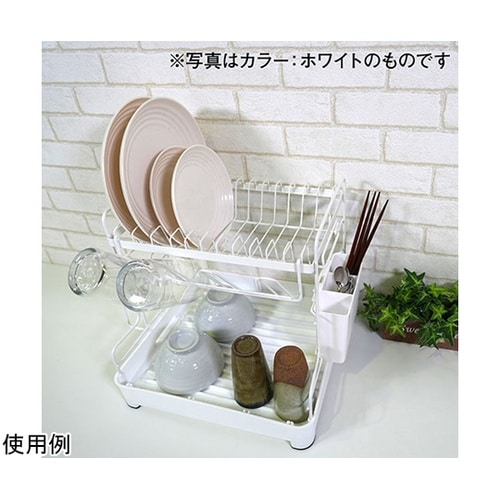コンパクト水切りラック ブラック Ki−