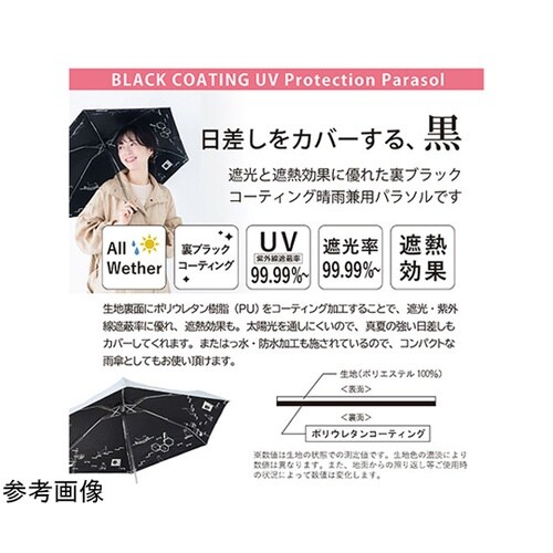 MKN 黒コーティングミニ傘 47センチ