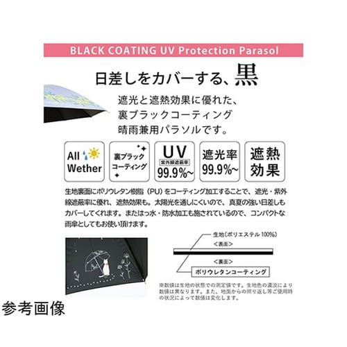 MKN 黒コーティング傘 50cm楽ミニ