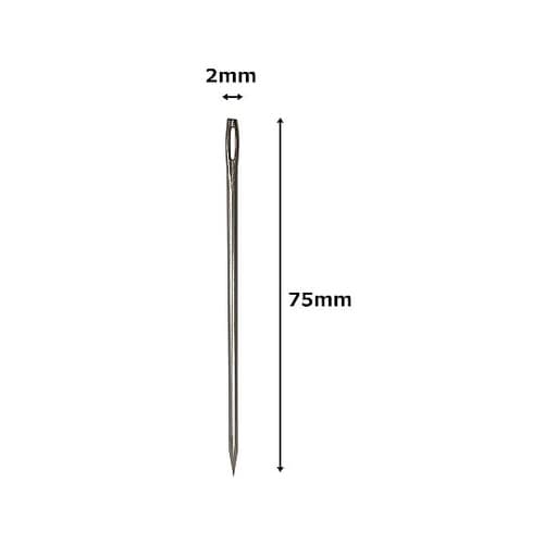 細工針 革針 穴付き 2.0x75mm
