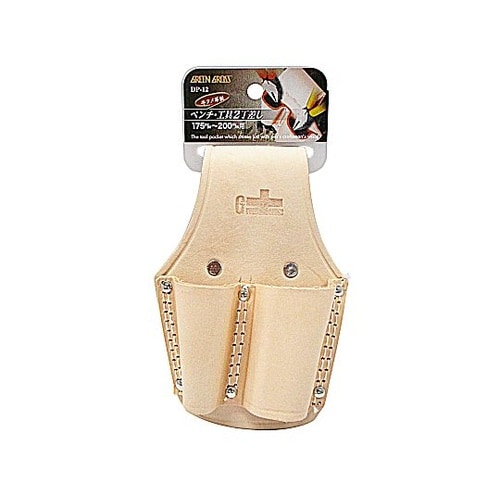 牛ヌメ皮製ペンチ・工具2丁差し 175m