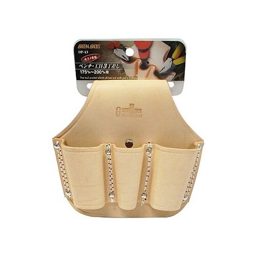 牛ヌメ皮製ペンチ・工具3丁差し 175m