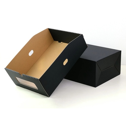 シューズボックス M ブラック 1セット