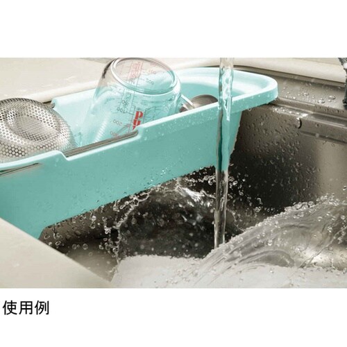 シェリー シンク水切り伸縮タイプ ミント