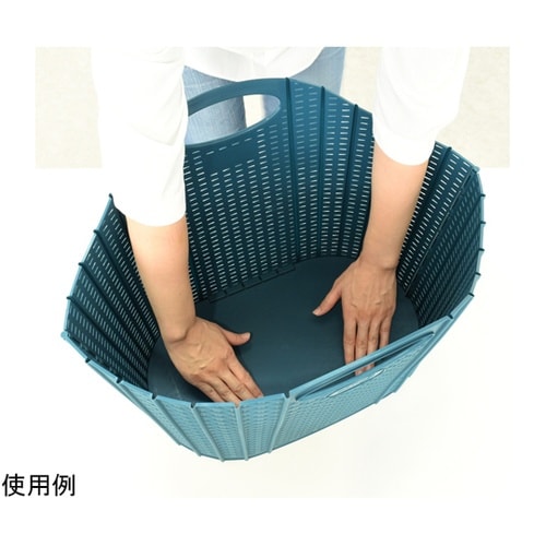 折りたためるランドリーバスケット ラタン