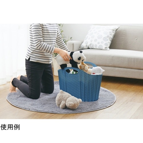 折りたためるランドリーバスケット ラタン