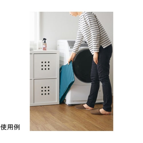 折りたためるランドリーバスケット ラタン