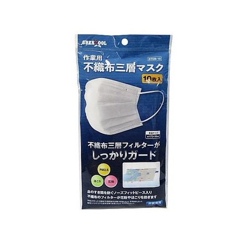 不織布三層マスク 1箱(10枚入) GT