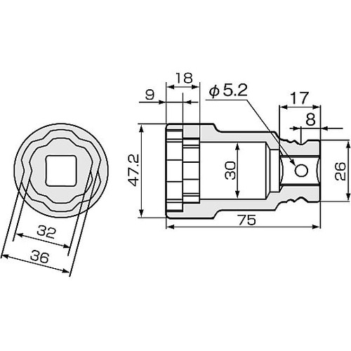 インパクト用ダブルクイックフィットソケッ