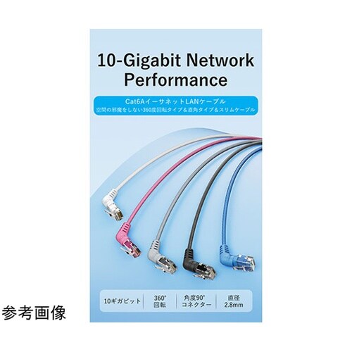 Cat.6a LANケーブル UTP 直
