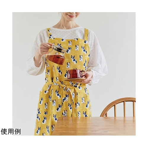 エプロン 着脱のしやすい前結び&バックク