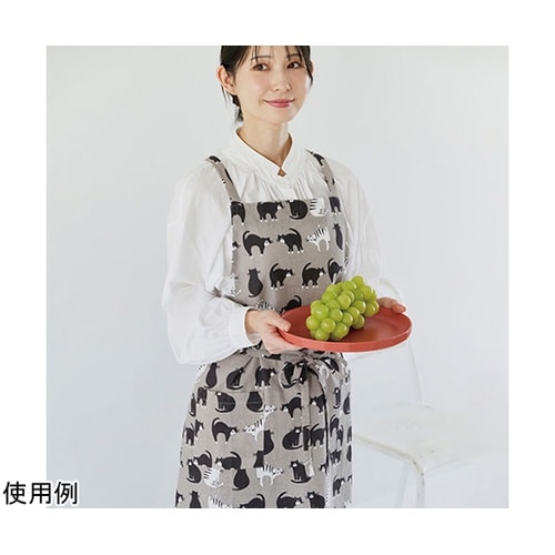 エプロン 着脱のしやすい前結び&バックク