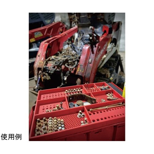 トップ ボックス ツールトレイ レッド