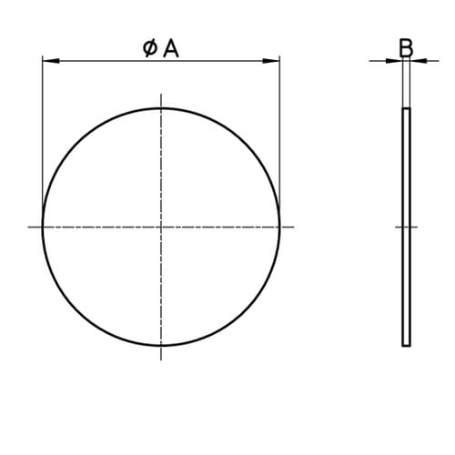 ビニールプレート φA50mm・B1.5