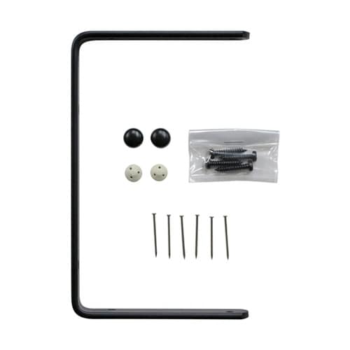 石膏ボードにつく棚受 棚1枚×2段用 黒