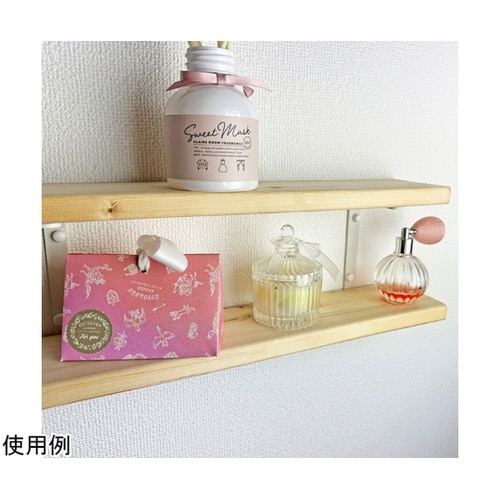 石膏ボードにつく棚受 棚1枚×2段用 白