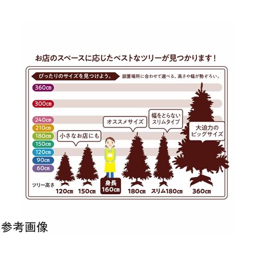 ベーシッククリスマスツリーセット 高さ1