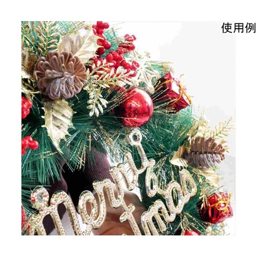 40cmクリスマスナチュラルリース レッ