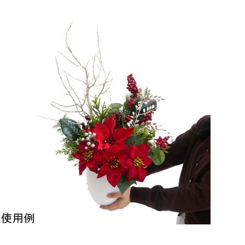 クラシカルポインセチア造花 アレンジ 高