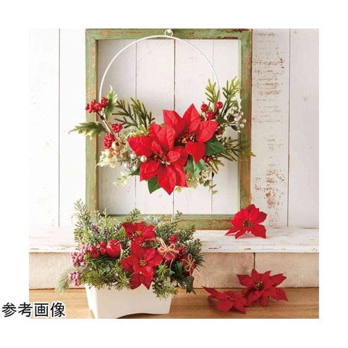 ノルディックポインセチア造花 アレンジ