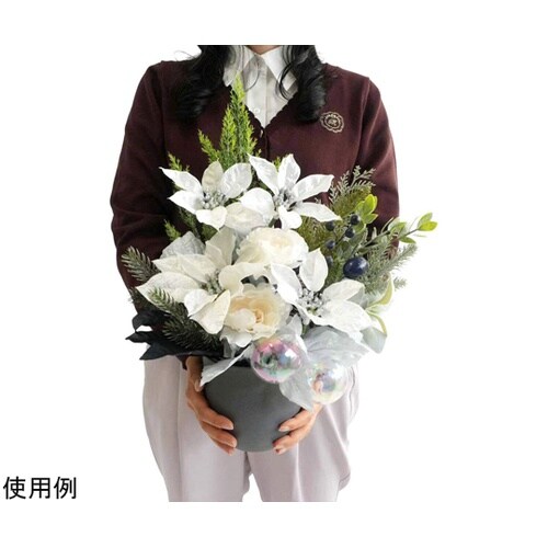 ウィンターポインセチア造花 アレンジ 5