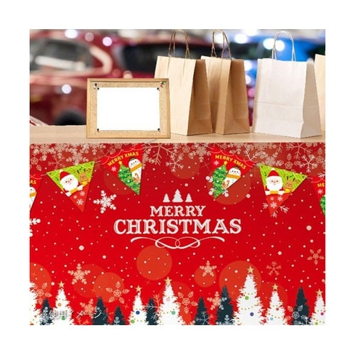 クリスマス三角フラッグガーランド ハッピ