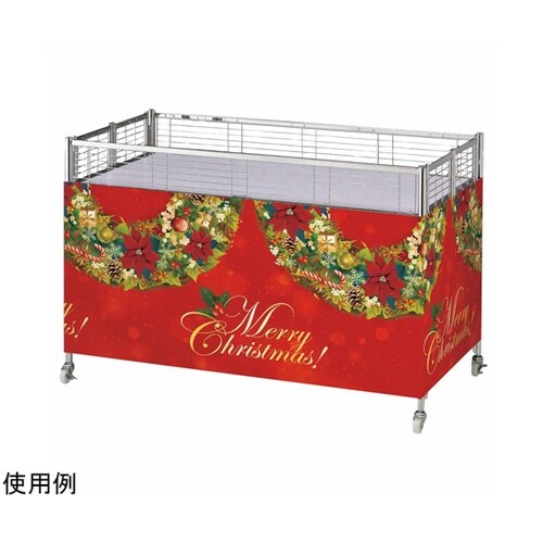 ワゴン幕 クリスマスリースレッド 58−